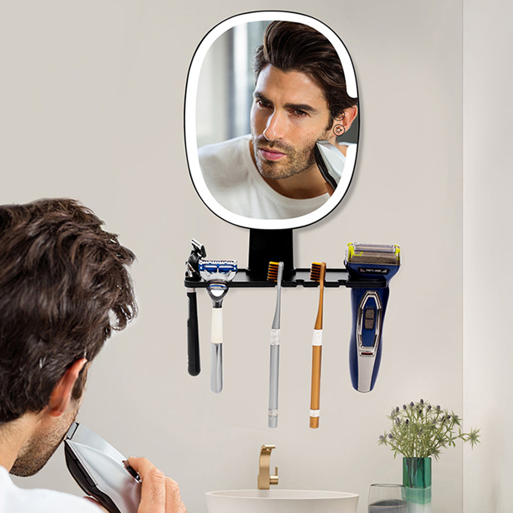 Shaving Mirror Suction - LED Shower Mirror Fogless for Shaving