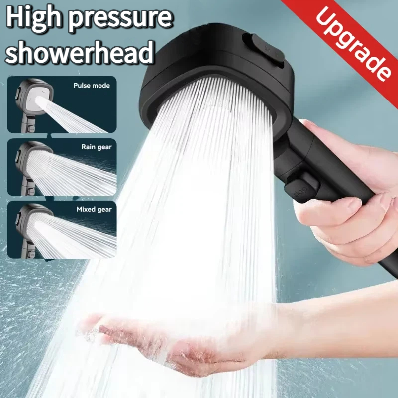 Home Bathroom Upgrades - High Pressure Shower Head 3 Modes