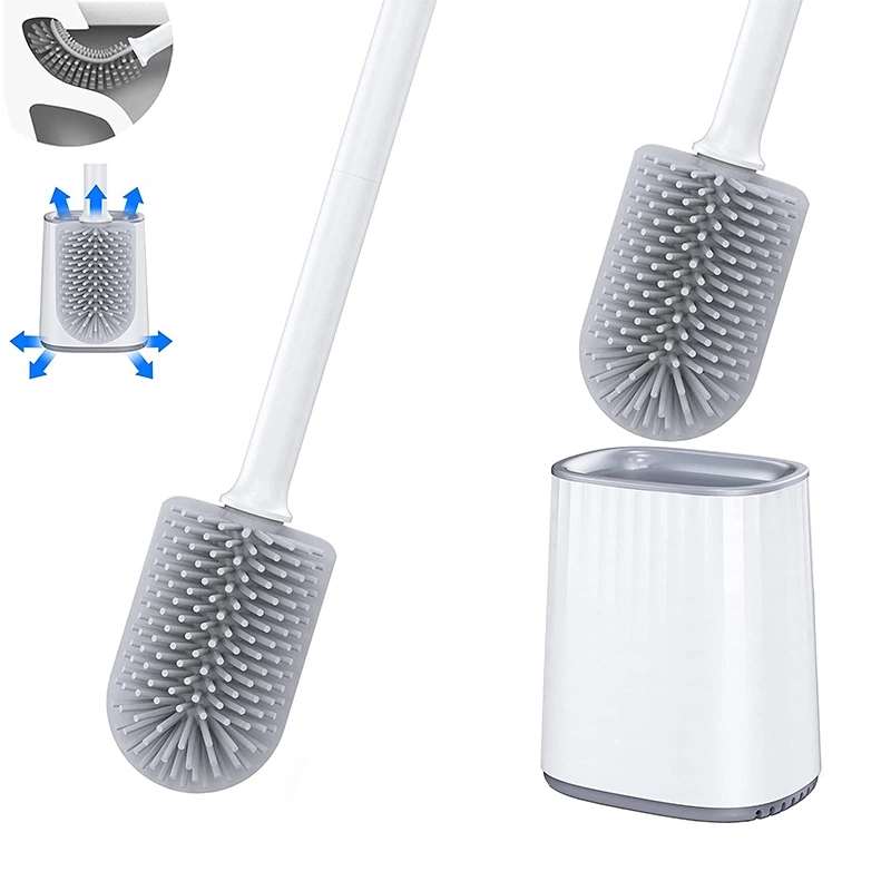 Home Bathroom Cleaning Machine - WIKHOSTAR Toilet Bowl Brush and Holder