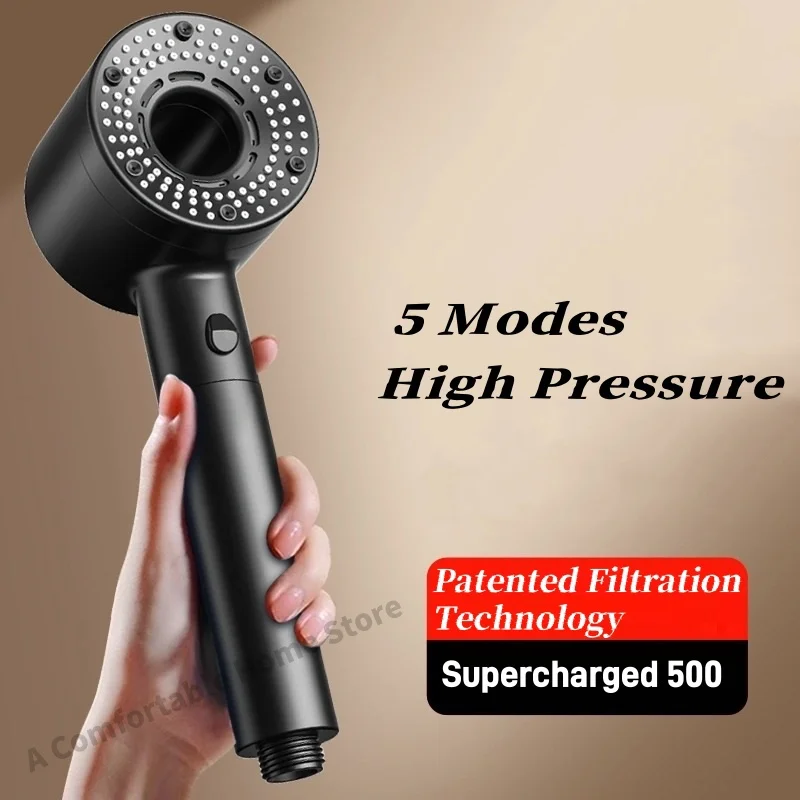 5 Modes Shower Head High Press - Home Bathroom Upgrades recension och pris