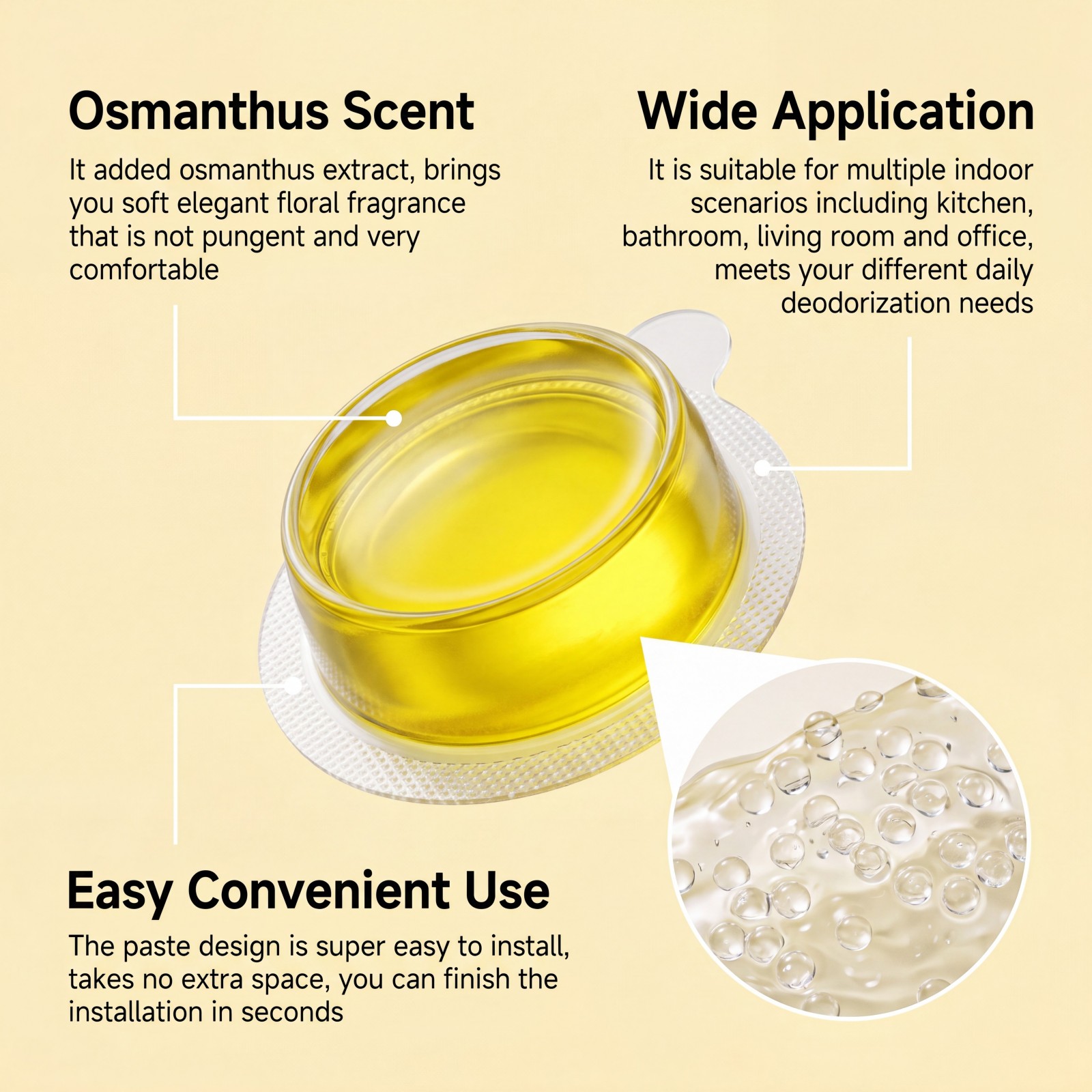 6x Osmanthus Trash Can Deodori - Home Bathroom Freshener recension och pris
