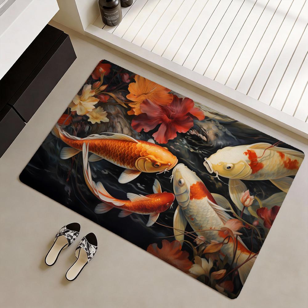 Koi fish that bring you good l - Home Goods Bathroom Rugs recension och pris
