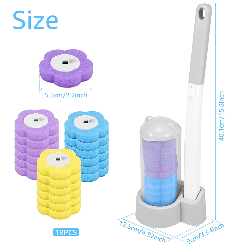 12/18Pcs Toilet Brush With Dis - Home Bathroom Upgrades recension och pris