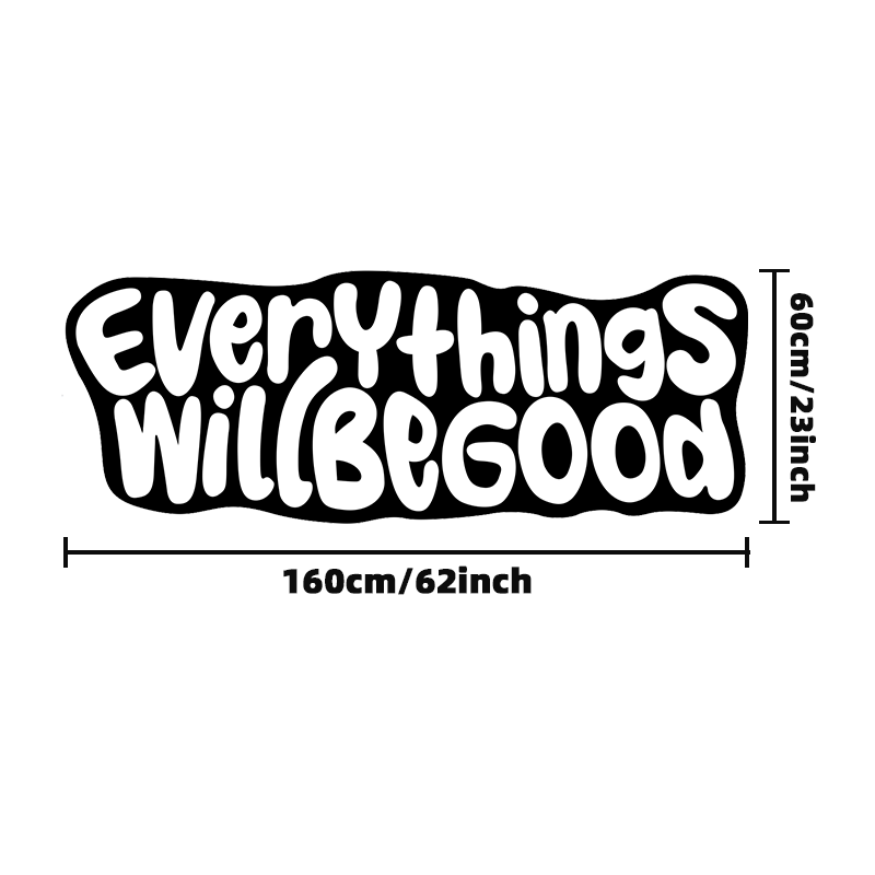 VIKAMA Everything Will Be Good - Home Goods Bathroom Rugs recension och pris