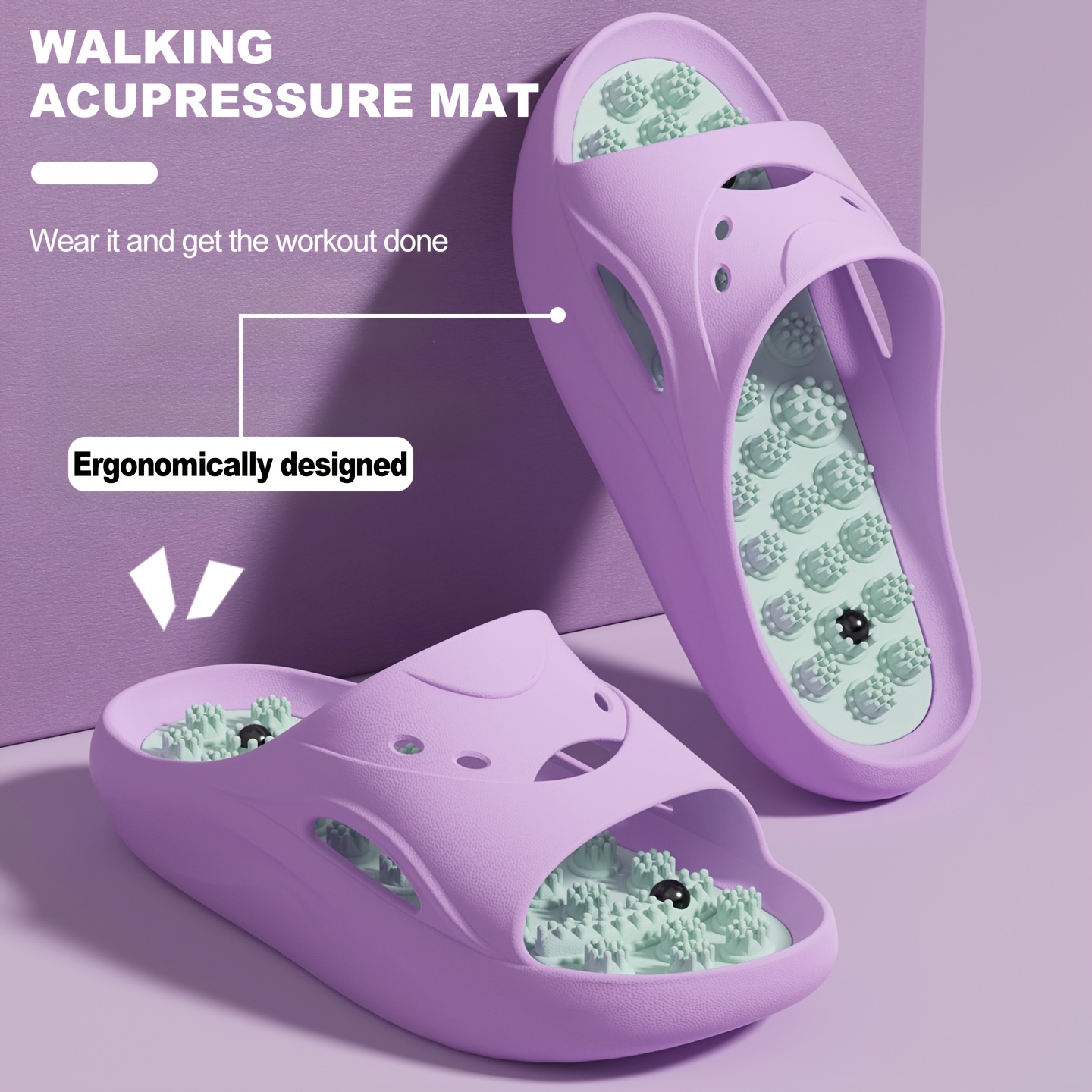 Women Men EVA Massage Slippers - Home Outdoor Bathroom recension och pris