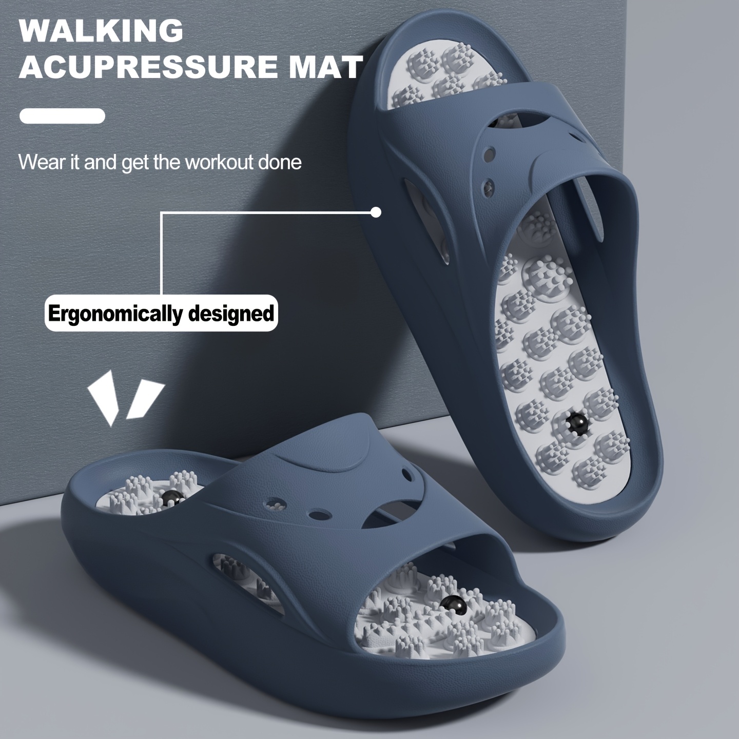 Women Men EVA Massage Slippers - Home Outdoor Bathroom recension och pris