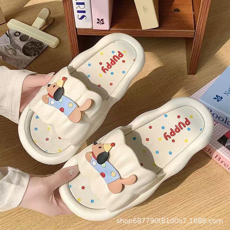 Cartoon Hot Dog Slippers for W - Home Outdoor Bathroom recension och pris