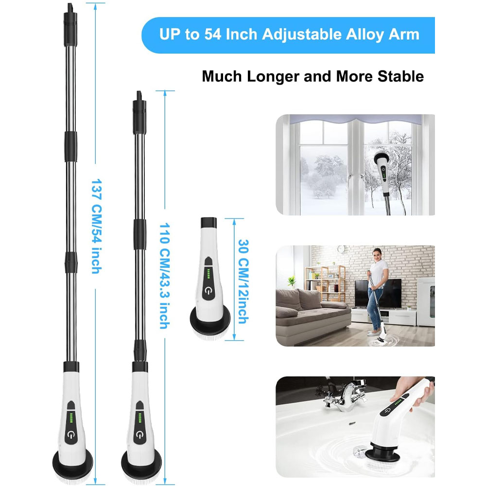 Cordless Spin Scrubber Electri - Home Bathroom Cleaning Machine recension och pris