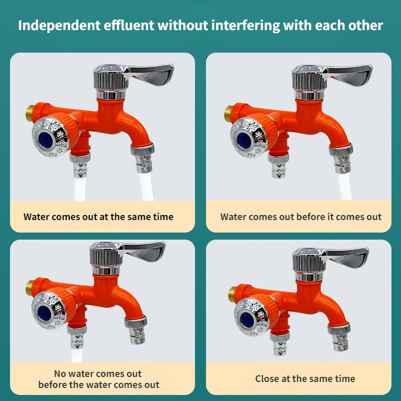Faucet Double Outlet Dual Cont - Home Bathroom Fittings recension och pris