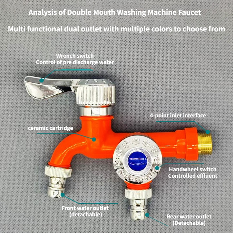 Faucet Double Outlet Dual Cont - Home Bathroom Fittings recension och pris