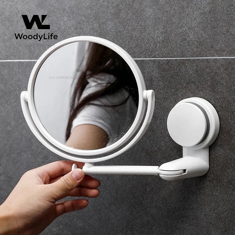 Rotating Plastic Folding Vacuu - Shaving Mirror Suction recension och pris