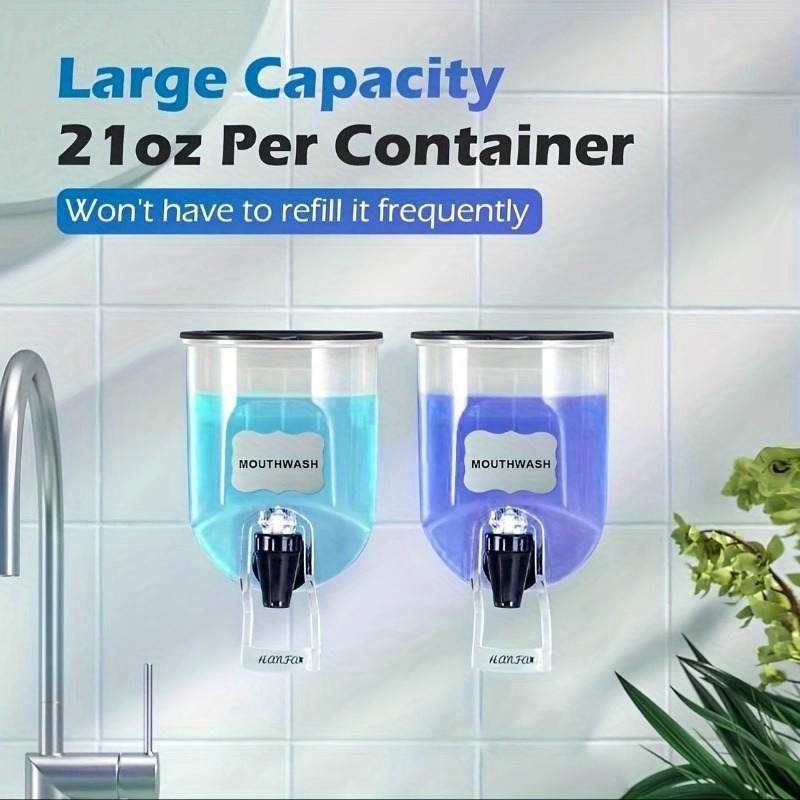 2PCS 600ml Mouthwash Dispenser - Home Bathroom Freshener recension och pris