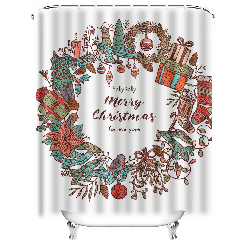 TU Merry Christmas Shower Curt - Home Bathroom Upgrades recension och pris