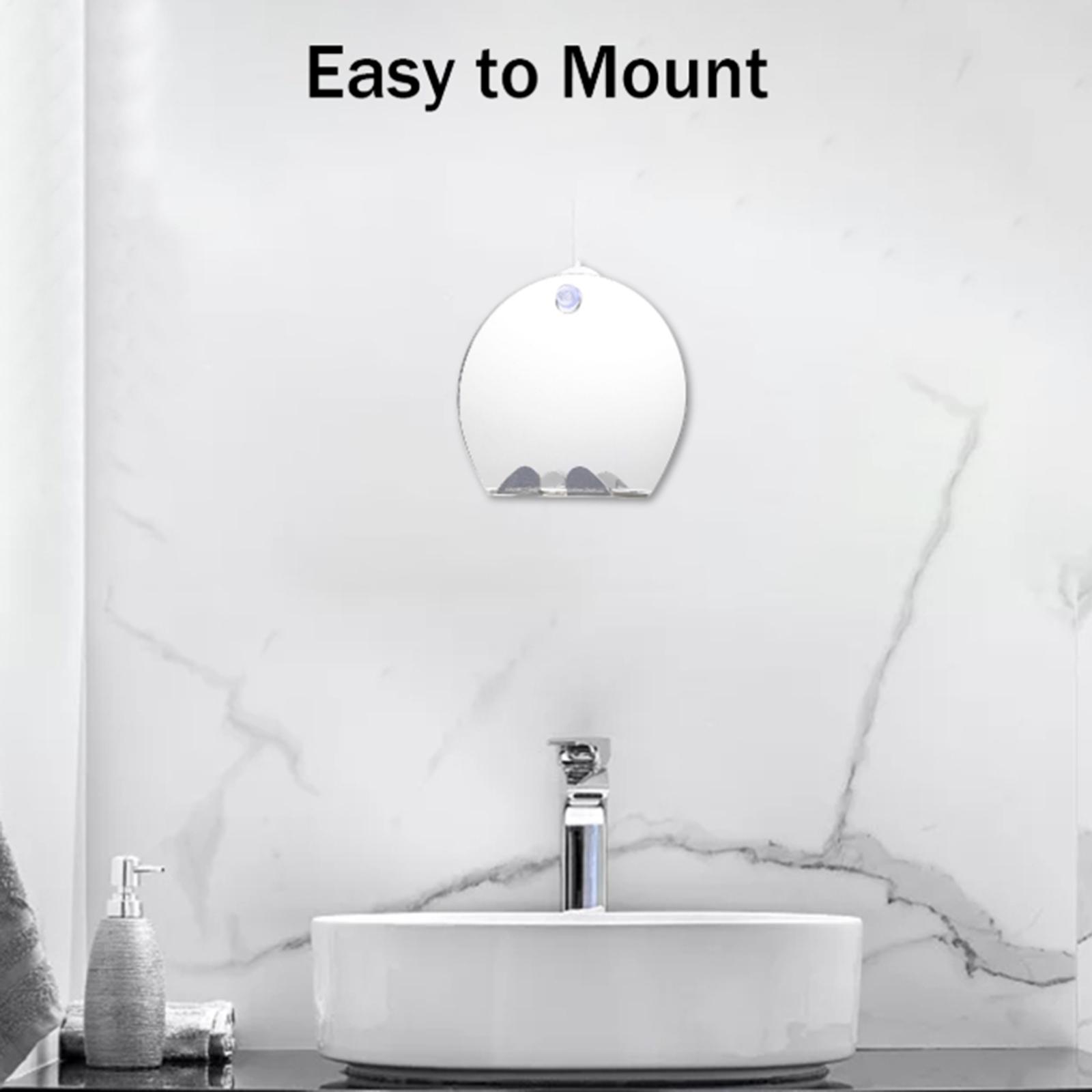 Unbreakable Portable Anti-Fog  - Shaving Mirror Suction recension och pris