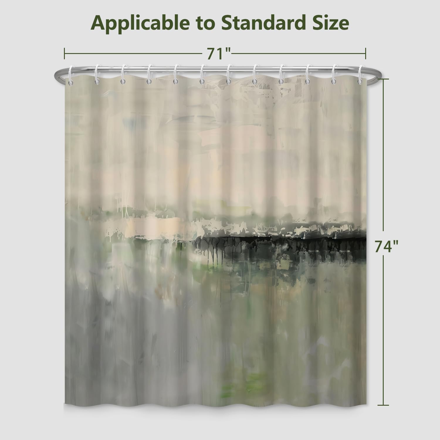 Waterproof Abstract Watercolor - Home Bathroom Spa Ideas recension och pris