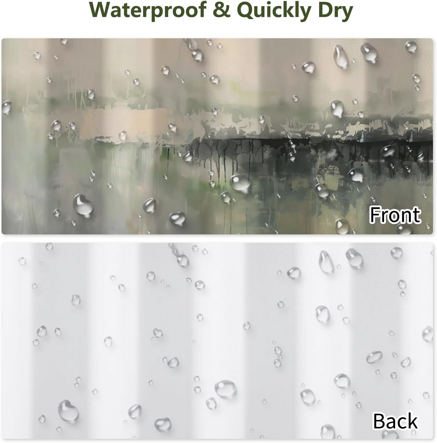 Waterproof Abstract Watercolor - Home Bathroom Spa Ideas recension och pris