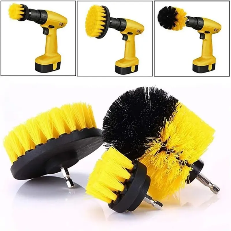 3 pcs/set drill brush set powe - Home Bathroom Cleaning Machine recension och pris