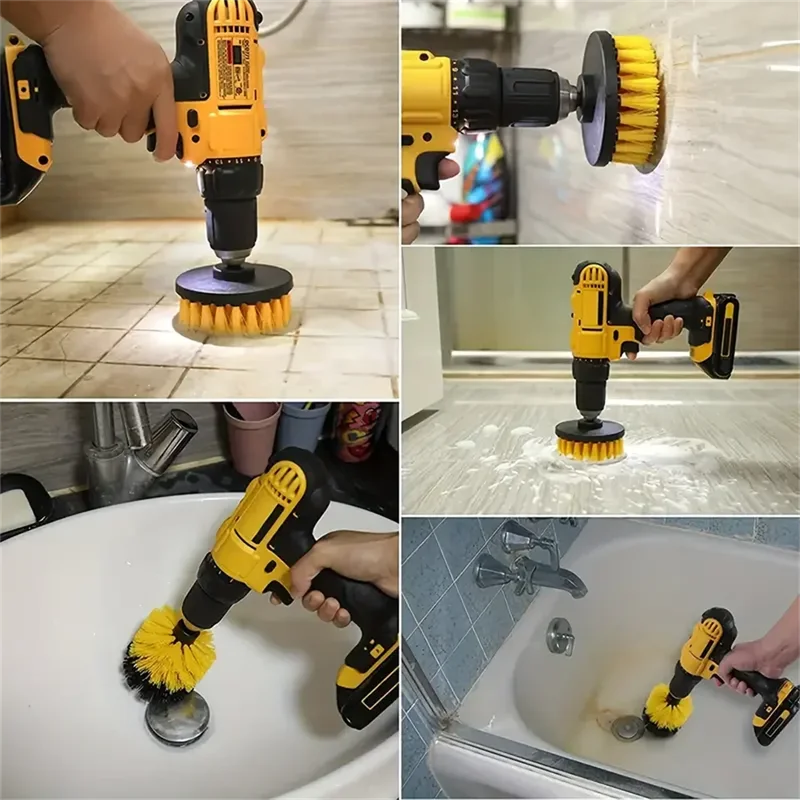 3 pcs/set drill brush set powe - Home Bathroom Cleaning Machine recension och pris