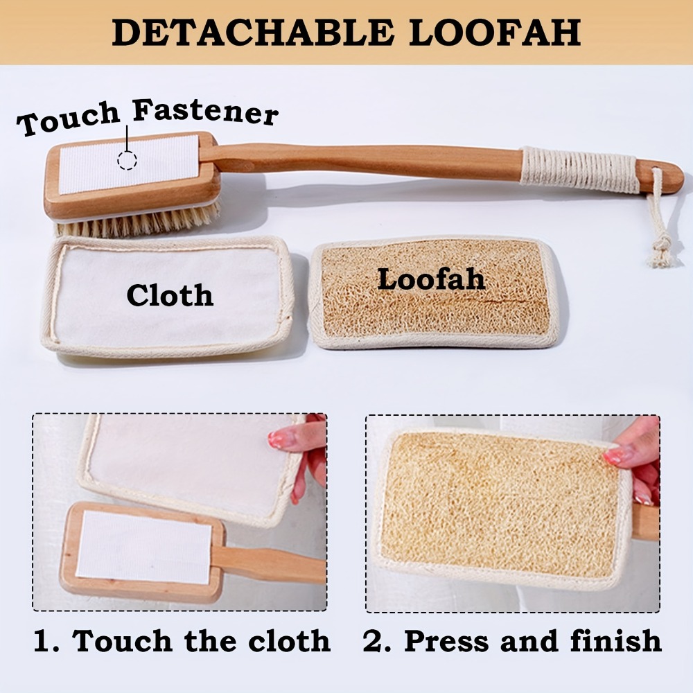 Wood Long Handle Bath Brush Na - Home Bathroom Cleaning Machine recension och pris