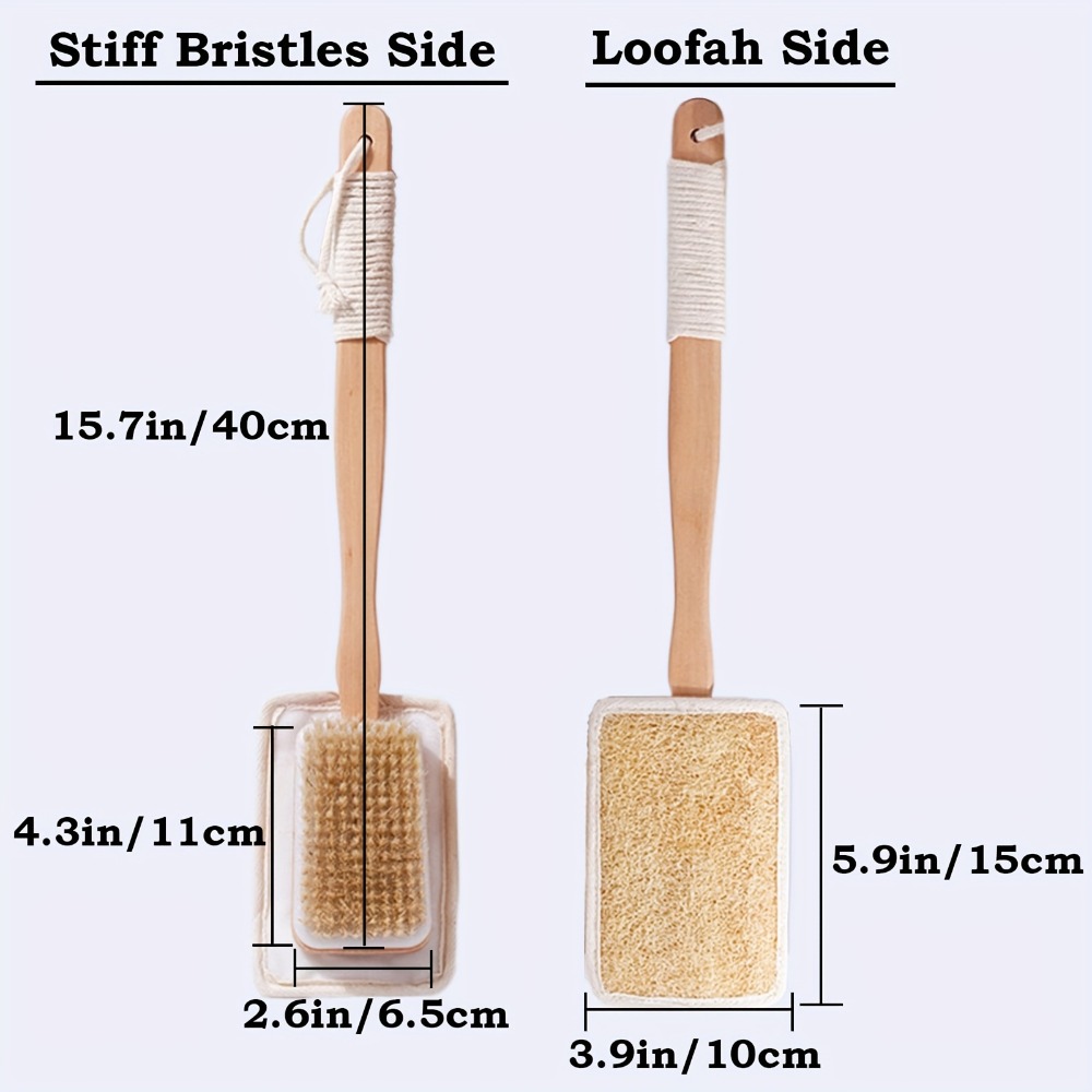 Wood Long Handle Bath Brush Na - Home Bathroom Cleaning Machine recension och pris