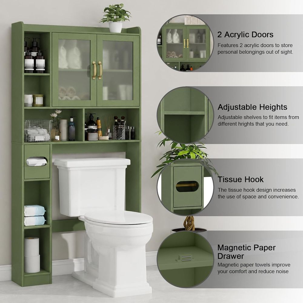 Space-Saving Acrylic Over-the- - Home And Bathroom recension och pris