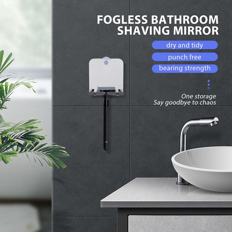 Unbreakable Fog Free Travel Mi - Shaving Mirror Suction recension och pris