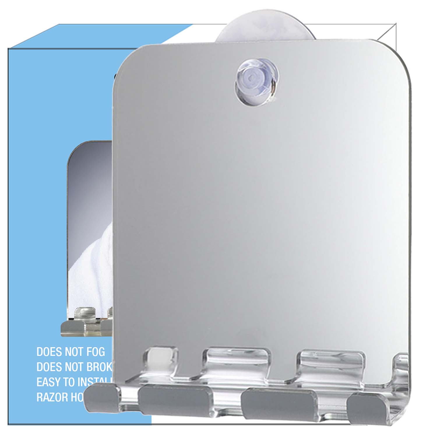 Unbreakable Fog Free Travel Mi - Shaving Mirror Suction recension och pris