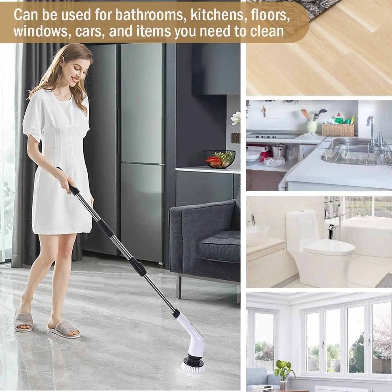 Powerful Cordless Electric Spi - Home Bathroom Cleaning Machine recension och pris