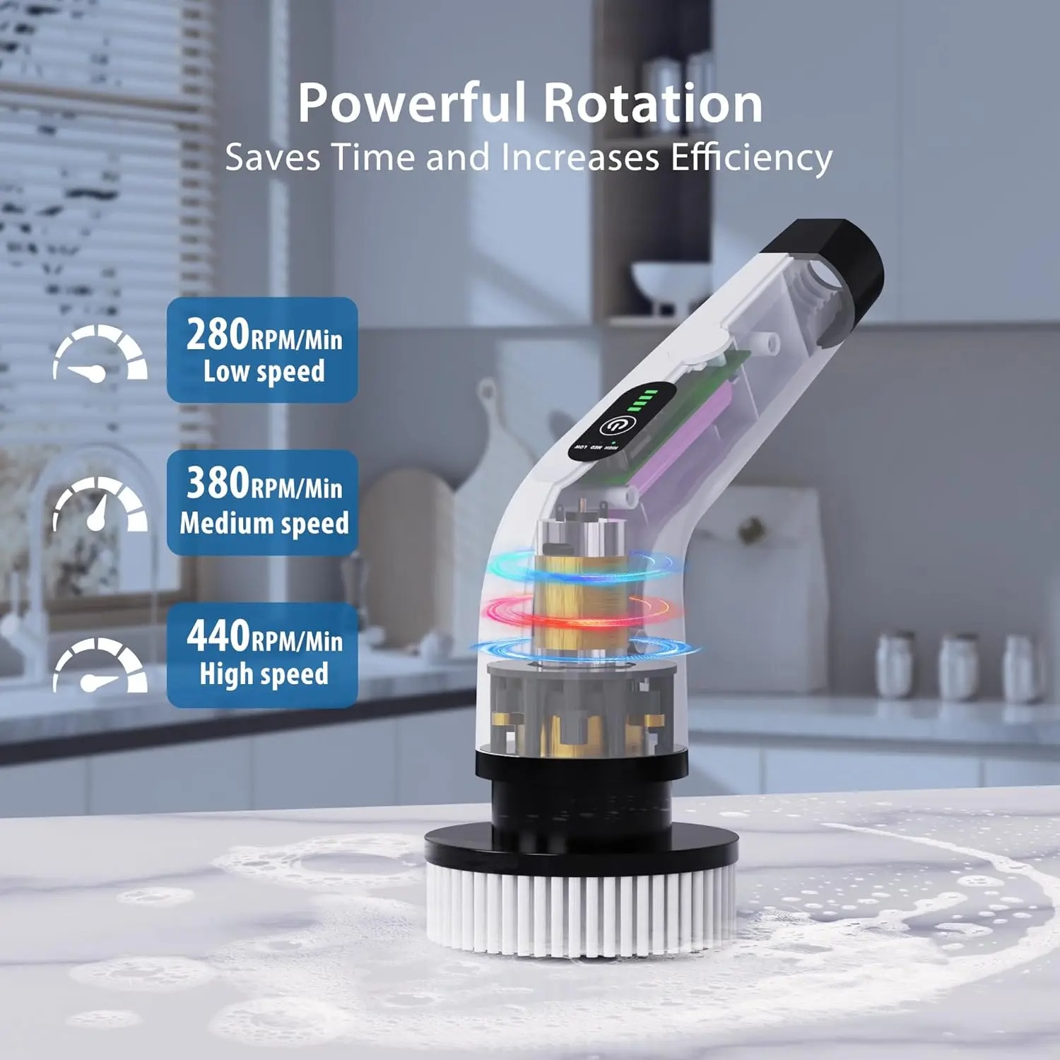 Powerful Cordless Electric Spi - Home Bathroom Cleaning Machine recension och pris