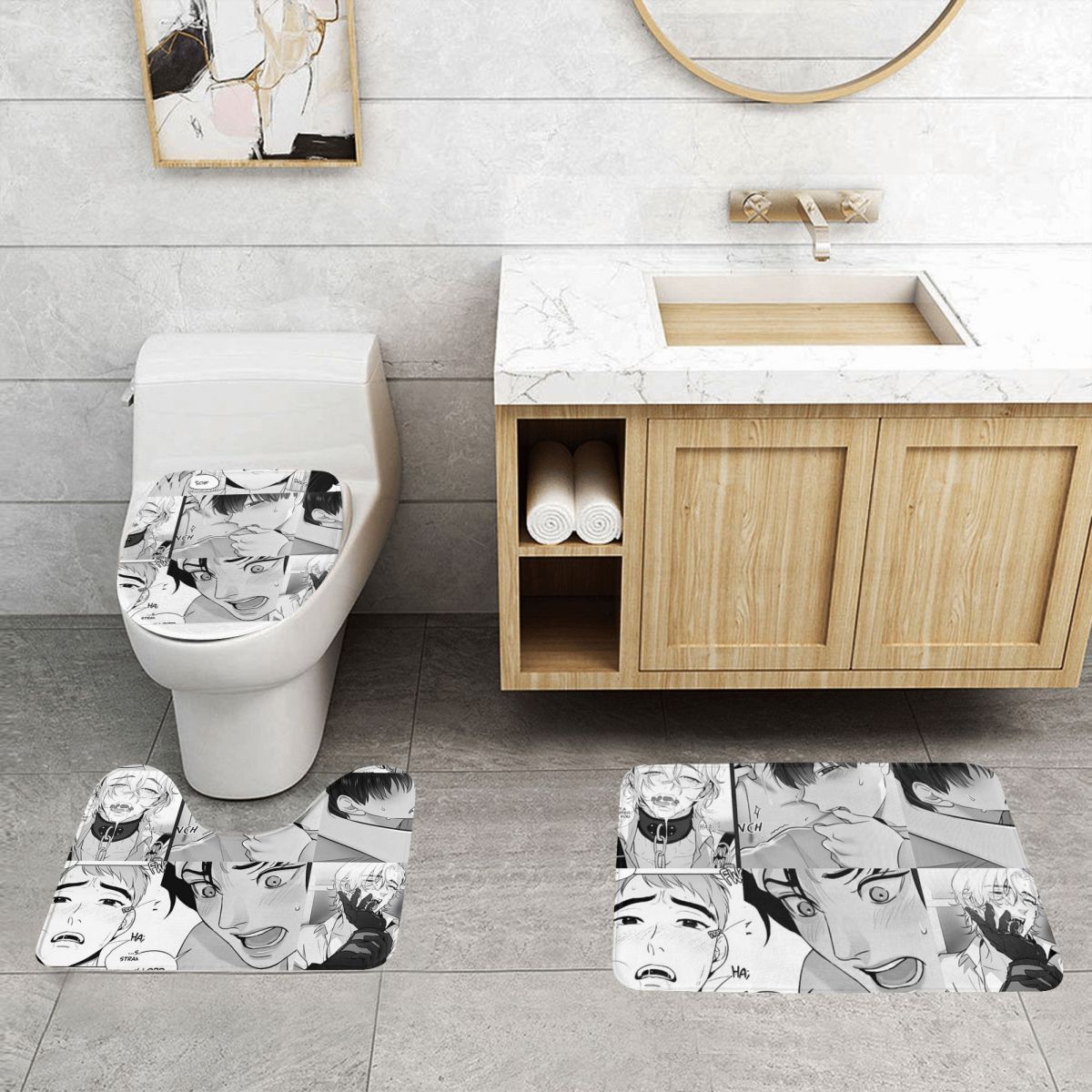 The Good Yaoi Boys 3 Pcs Bath  - Home Goods Bathroom Rugs recension och pris