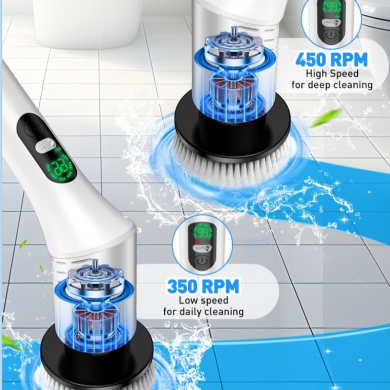 Electric Spin Scrubber 9 in 1  - Home Bathroom Cleaning Machine recension och pris