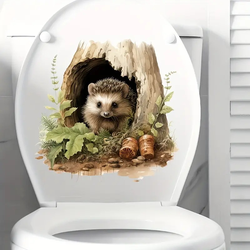 Little Hedgehog Hole Decal, To - Home Bathroom Door Design recension och pris