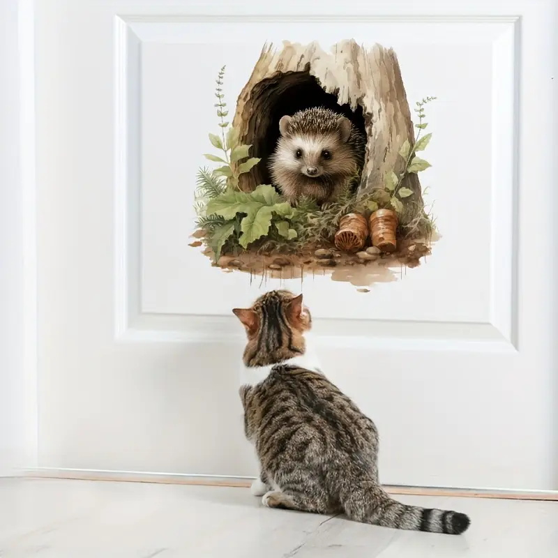 Little Hedgehog Hole Decal, To - Home Bathroom Door Design recension och pris